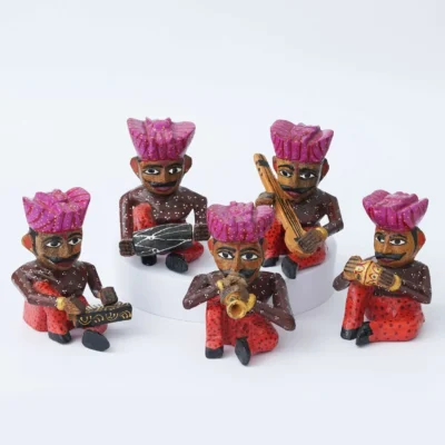 Rajasthani Musician Set: Authentic Handcrafted - Image 3