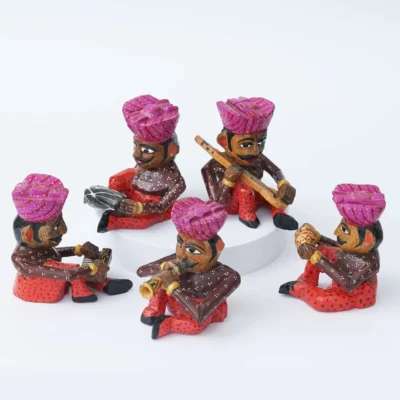 Rajasthani Musician Set: Authentic Handcrafted - Image 4