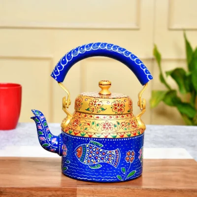 Hand-Painted Aluminium Tea Kettle