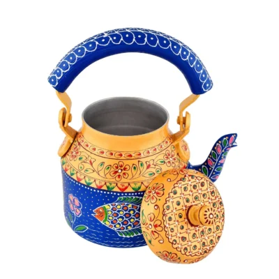 Hand-Painted Aluminium Tea Kettle - Image 3