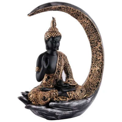 Buddha Idol Statue Showpiece Gift Gifting Item Polystone Home Decor Decoration - Image 4